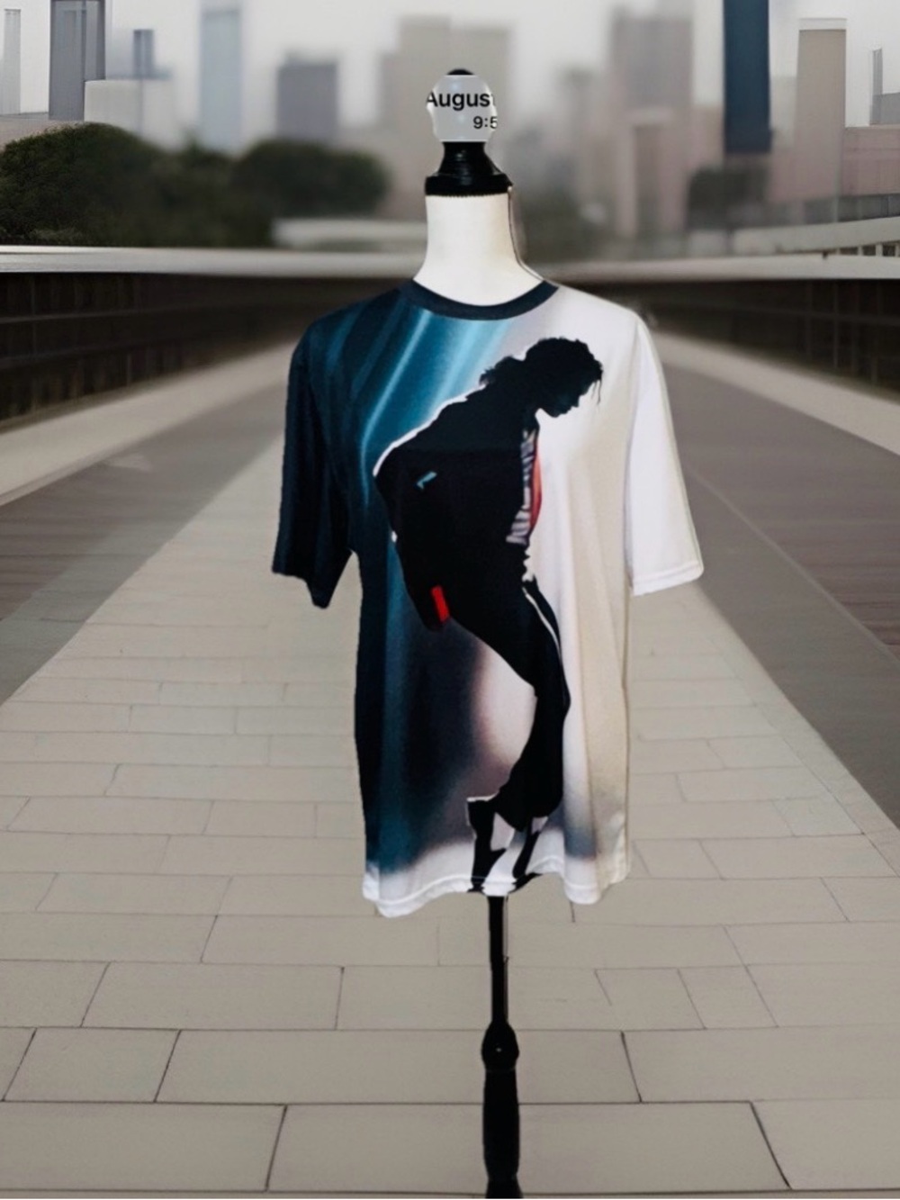 Unisex Michael Jackson 3D moonwalk T-shirt M
